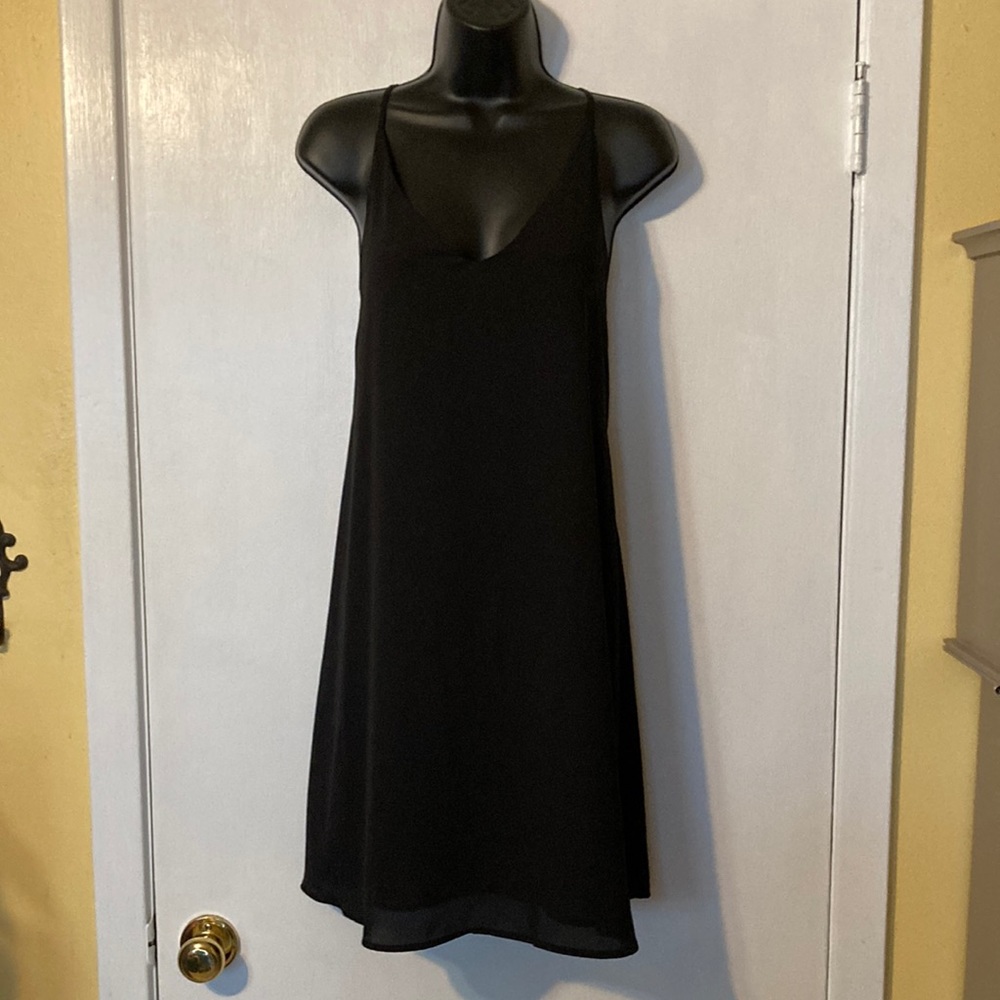 Ann Taylor LOFT Simple/Chic Spaghetti Strap Little Black Dress